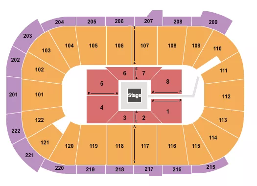 BOXING 3 Seating Map Seating Chart