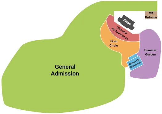 HYDE PARK LONDON BST HYDE PARK Seating Map Seating Chart