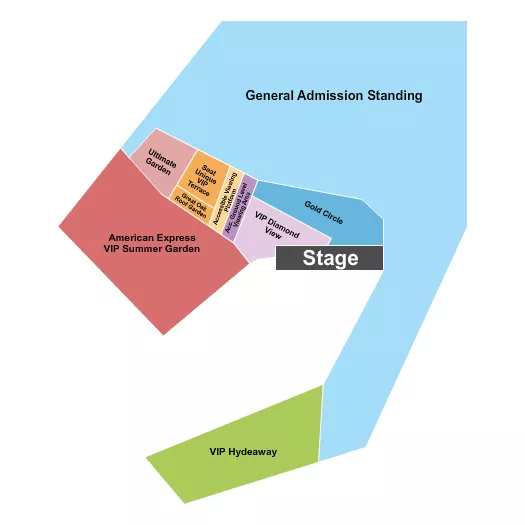 HYDE PARK LONDON BST HYDE PARK 3 Seating Map Seating Chart