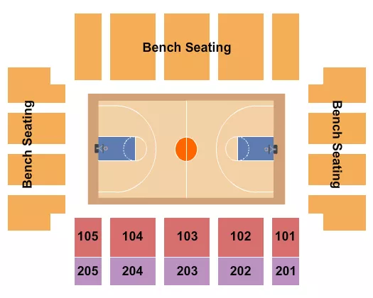 BASKETBALL Seating Map Seating Chart