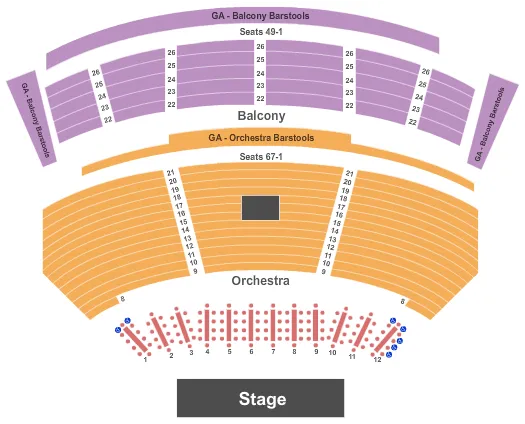 ENDSTAGE TABLES Seating Map Seating Chart