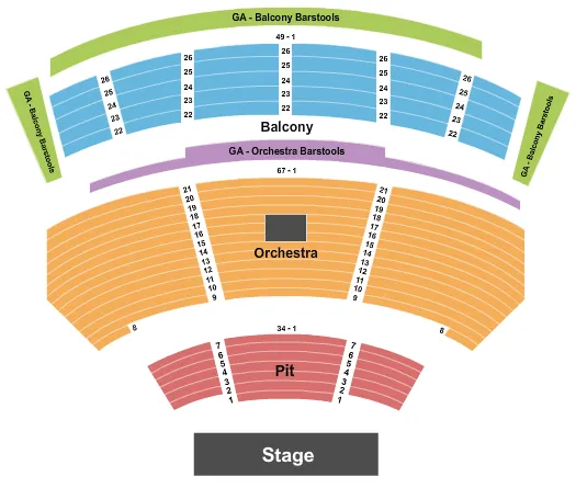 ENDSTAGE 2 Seating Map Seating Chart