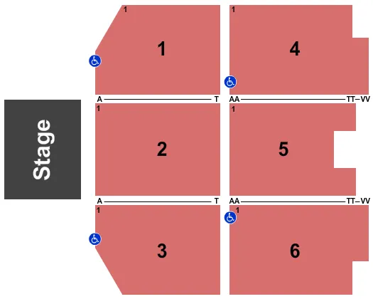 ENDSTAGE 2 Seating Map Seating Chart