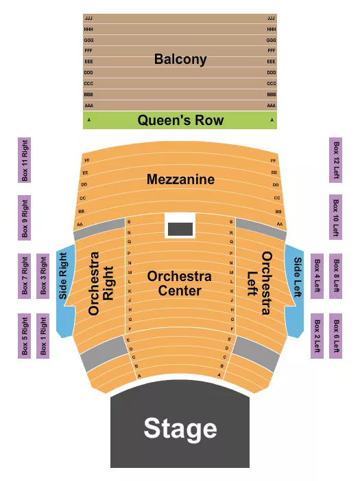 ENDSTAGE 3 Seating Map Seating Chart
