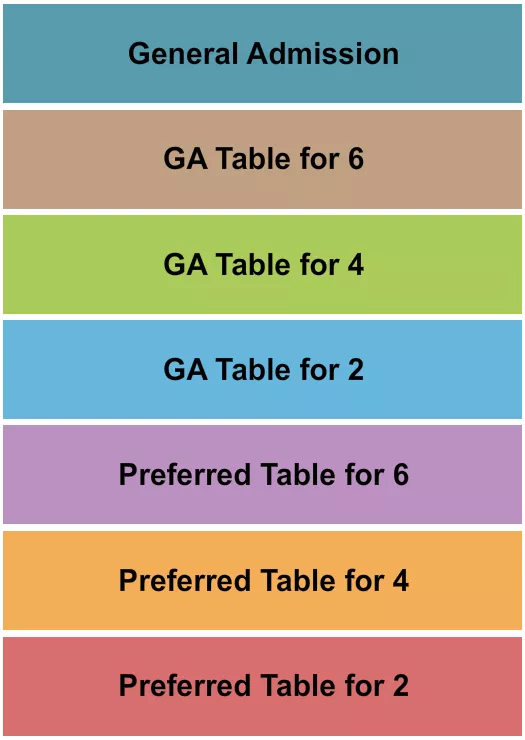 IMPROV COMEDY CLUB ADDISON GA PREFERRED 4 Seating Map Seating Chart