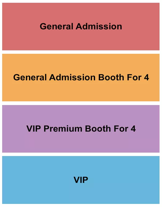 IMPROV COMEDY CLUB BREA GA BOOTH PREM VIP Seating Map Seating Chart