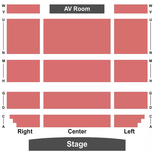 ENDSTAGE Seating Map Seating Chart