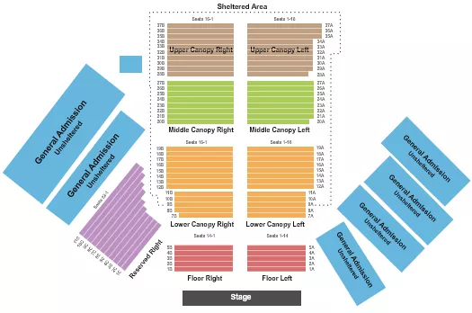 ENDSTAGE 4 Seating Map Seating Chart