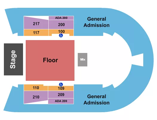 MUSIC FESTIVAL Seating Map Seating Chart