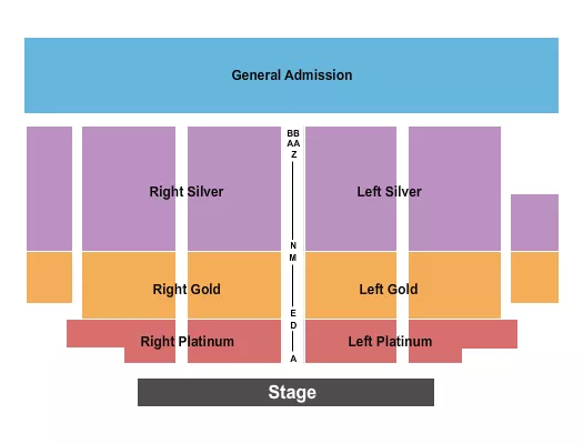 ENDSTAGE RSV Seating Map Seating Chart