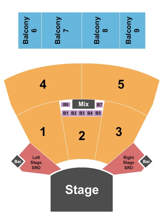 INTERNATIONAL WESTGATE THEATER AT WESTGATE LAS VEGAS RESORT CASINO ENDSTAGE W BOOTHS Seating Map Seating Chart