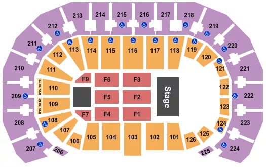 ENDSTAGE 4 Seating Map Seating Chart
