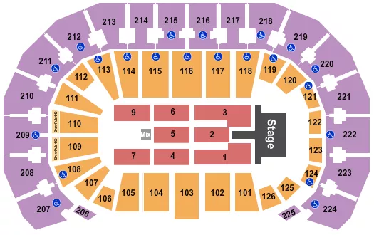 ENDSTAGE CATWALK Seating Map Seating Chart