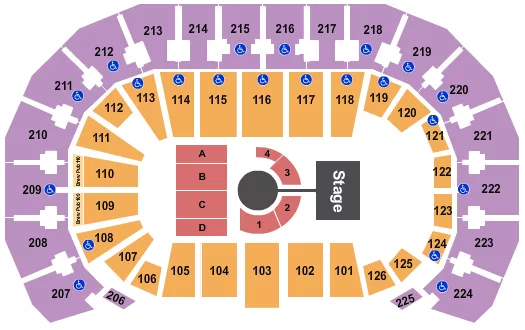MMA Seating Map Seating Chart