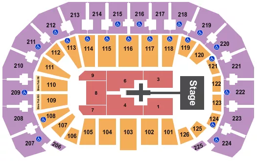 TOBYMAC 2 Seating Map Seating Chart