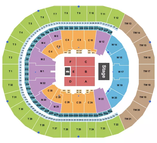 FRANCO ESCAMILLA Seating Map Seating Chart