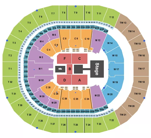 PESO PLUMA Seating Map Seating Chart