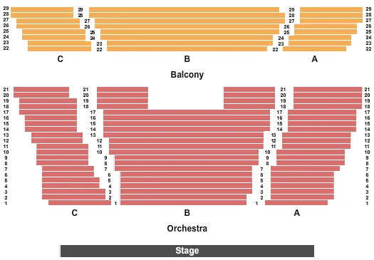 ISLAND RESORT CASINO END STAGE Seating Map Seating Chart
