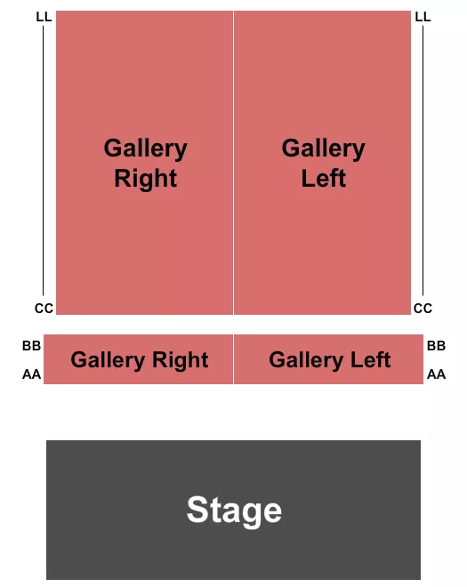 ENDSTAGE Seating Map Seating Chart