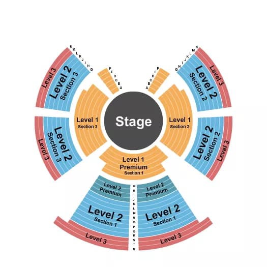 CIRQUE ITALIA STATIC Seating Map Seating Chart