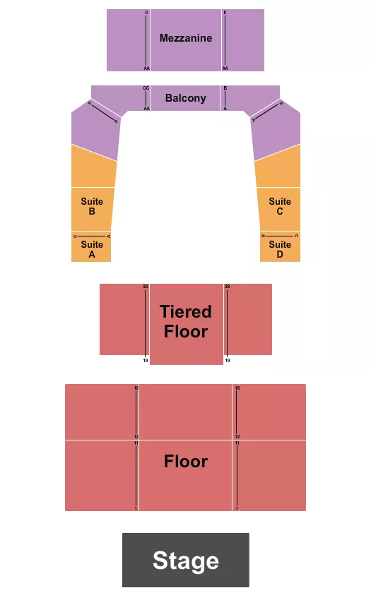 ENDSTAGE 2 Seating Map Seating Chart