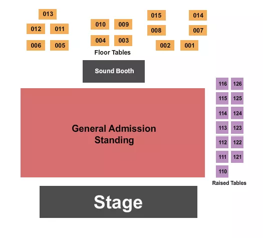 GA FLOOR TABLES 2 Seating Map Seating Chart