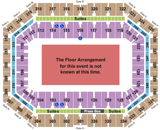 GENERIC FLOOR Seating Map Seating Chart