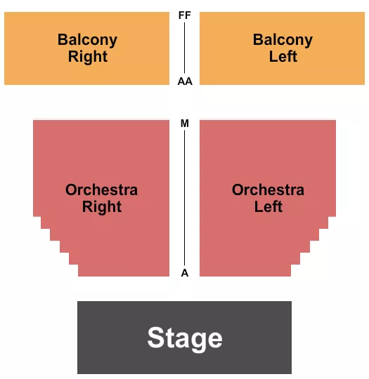 JPT FILM EVENT CENTER ENDSTAGE Seating Map Seating Chart