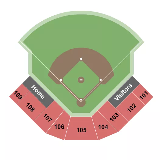 BASEBALL Seating Map Seating Chart