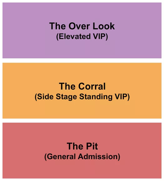 PIT VIP Seating Map Seating Chart