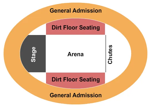 RODEO Seating Map Seating Chart