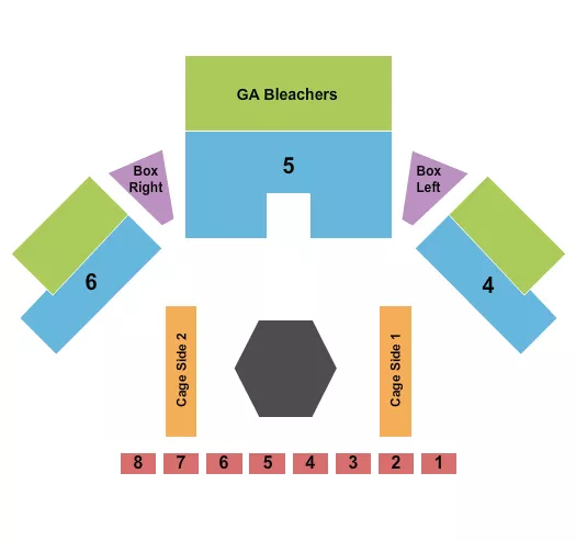 MMA Seating Map Seating Chart