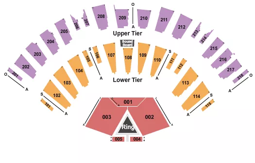 MMA Seating Map Seating Chart