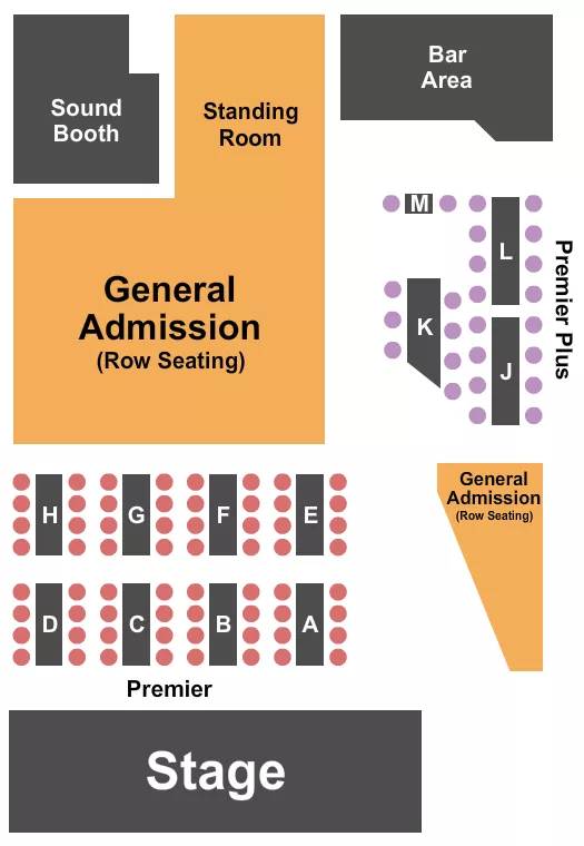 ENDSTAGE 5 Seating Map Seating Chart