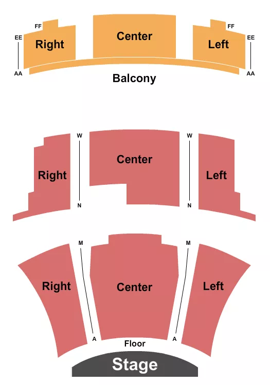 ENDSTAGE Seating Map Seating Chart