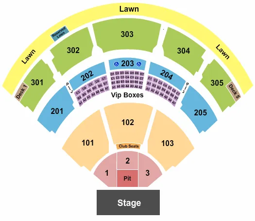 ENDSTAGE PIT 2 Seating Map Seating Chart