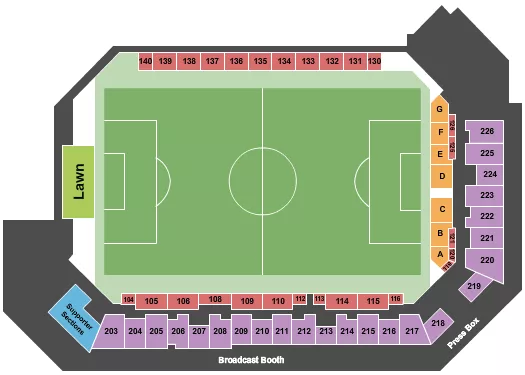SOCCER Seating Map Seating Chart