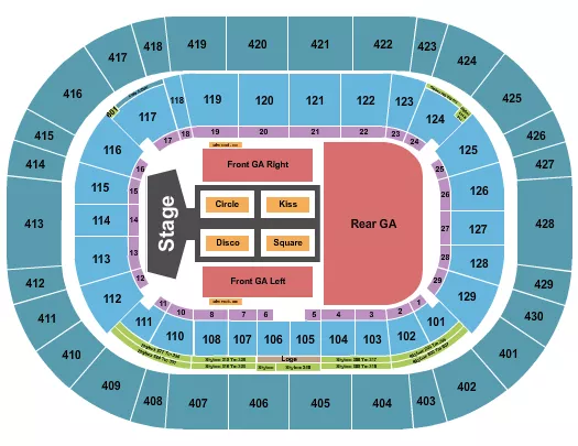 HARRY STYLES Seating Map Seating Chart