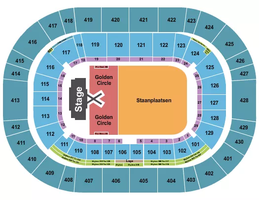 LUKE COMBS Seating Map Seating Chart