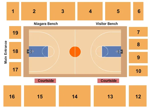 BASKETBALL 2 Seating Map Seating Chart