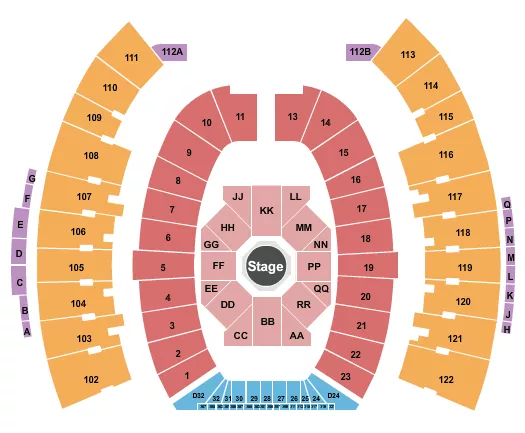 JONES ATT STADIUM GEORGE STRAIT Seating Map Seating Chart