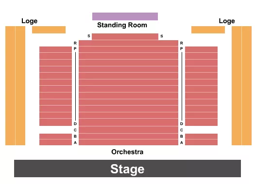 END STAGE Seating Map Seating Chart