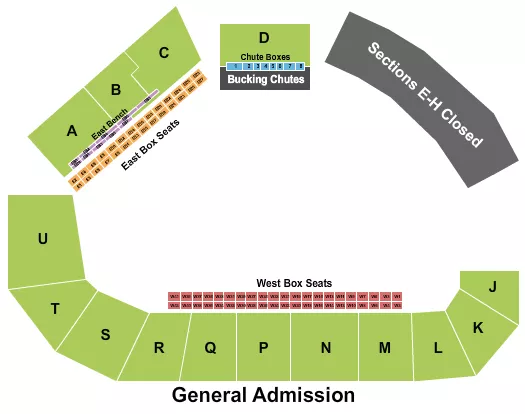 RACING NO E H Seating Map Seating Chart