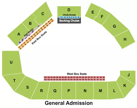 RODEO 3 Seating Map Seating Chart