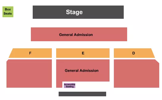 KEMBA LIVE GA FLOOR Seating Map Seating Chart
