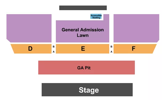 KEMBA LIVE GA PIT RESERVED GA LAWN Seating Map Seating Chart