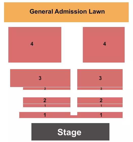 KANSAS CROSSING CASINO HOTEL ENDSTAGE 2 Seating Map Seating Chart