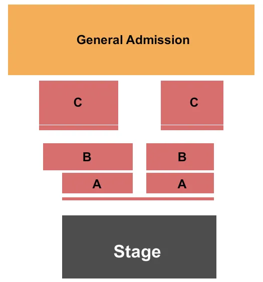 KANSAS CROSSING CASINO HOTEL ENDSTAGE Seating Map Seating Chart