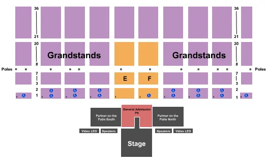 ENDSTAGE GA PIT Seating Map Seating Chart