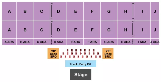 ENDSTAGE RESERVED 2 Seating Map Seating Chart